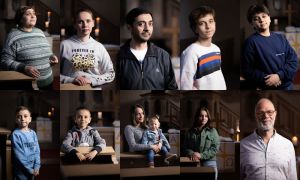 Das Bild zeigt eine Zusammenfassung der Onlineausstellung Uraine Portraits des Berliner Fotografen Ricardo Dumsch